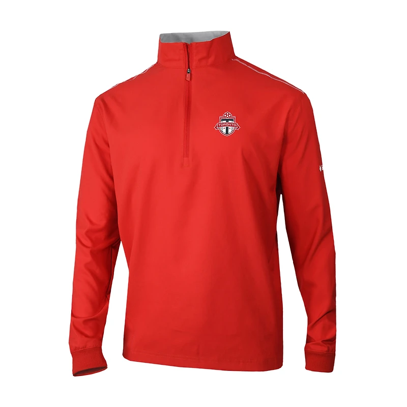 Men's Columbia Red Toronto FC Omni-Wick Bogey's Paradise Quarter-Zip Pullover