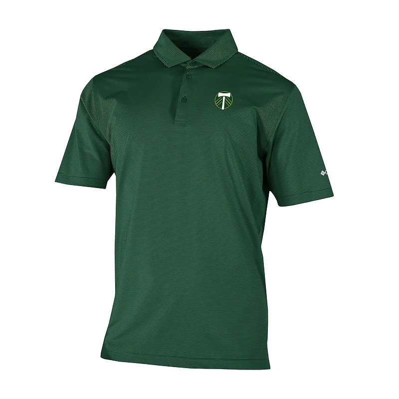 Men's Columbia Green Portland Timbers Omni-Wick Double Hit Polo