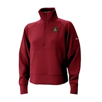 Women's Columbia Red Atlanta United FC Wickhams Hills Raglan Omni-Wick Half-Zip Pullover