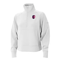 Women's Columbia White St. Louis CITY SC Wickhams Hills Raglan Omni-Wick Half-Zip Pullover