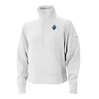 Women's Columbia White Vancouver Whitecaps FC Wickhams Hills Raglan Omni-Wick Half-Zip Pullover