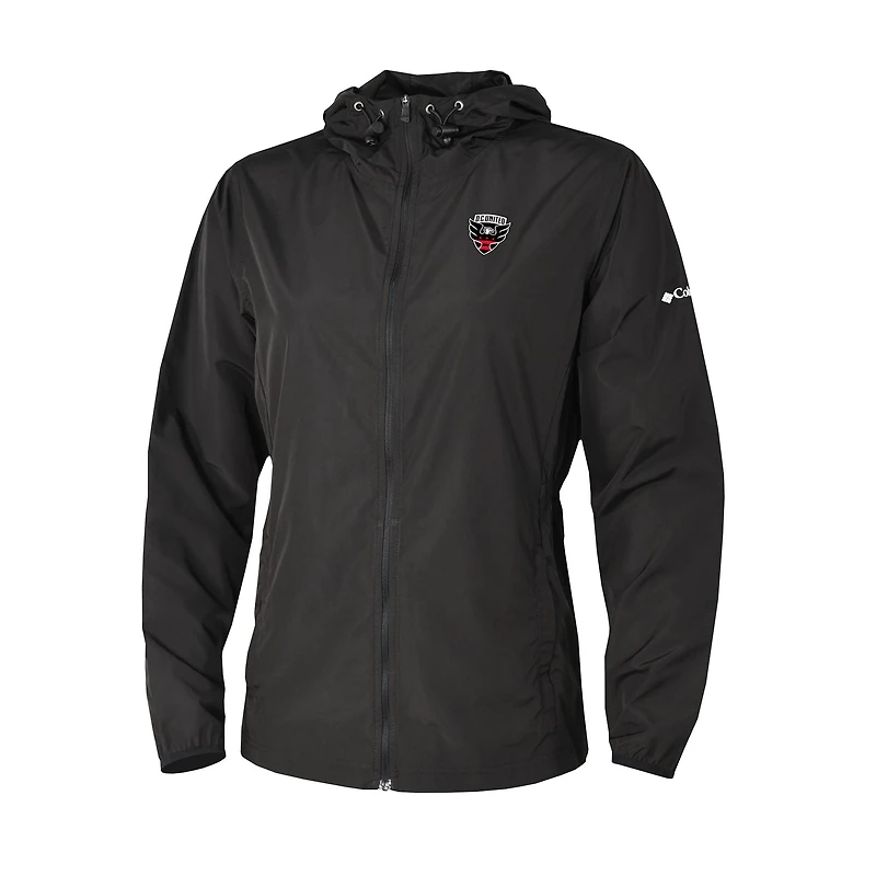 Women's Columbia Black D.C. United The Prodigy Full-Zip Windbreaker