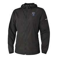 Women's Columbia Black San Jose Earthquakes The Prodigy Full-Zip Windbreaker