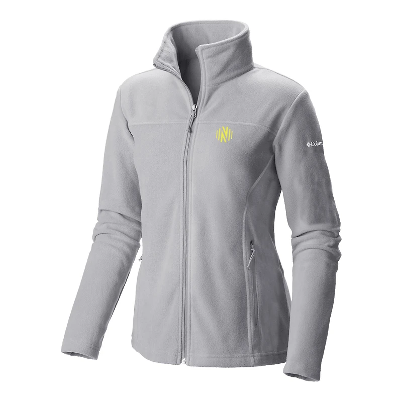 Women's Columbia Gray Nashville SC Give & Go II Fleece Full-Zip Jacket