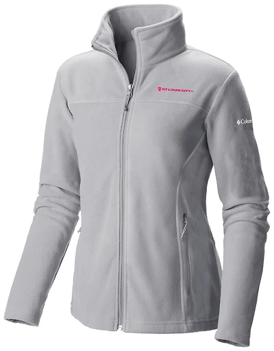 Women's Columbia Gray St. Louis CITY SC Give & Go II Fleece Full-Zip Jacket
