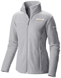 Women's Columbia Gray Portland Timbers Give & Go II Fleece Full-Zip Jacket