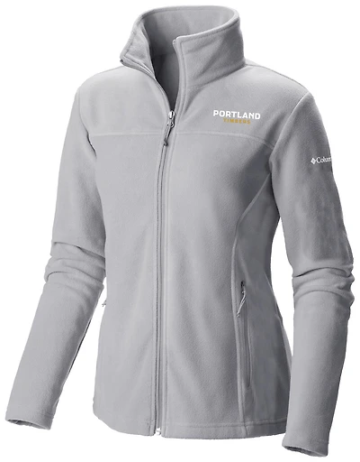 Women's Columbia Gray Portland Timbers Give & Go II Fleece Full-Zip Jacket