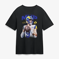 Men's Matthew Stafford Black Los Angeles Rams 2025 NFL MVP T-Shirt