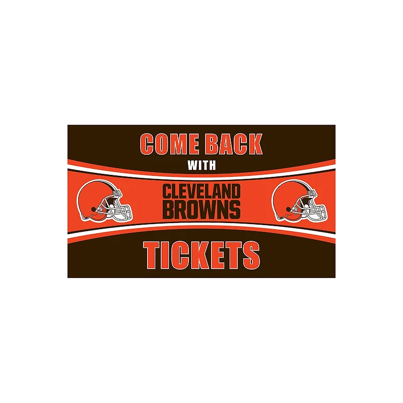 Cleveland Browns 16" x 28" Come Back with Tickets Indoor/Outdoor Mat