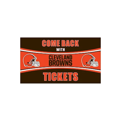 Cleveland Browns 16" x 28" Come Back with Tickets Indoor/Outdoor Mat