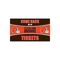 Cleveland Browns 16" x 28" Come Back with Tickets Indoor/Outdoor Mat
