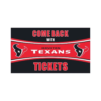 Houston Texans 16" x 28" Come Back with Tickets Indoor/Outdoor Mat
