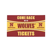 Northern State University Wolves 16" x 28" Come Back with Tickets Indoor/Outdoor Mat