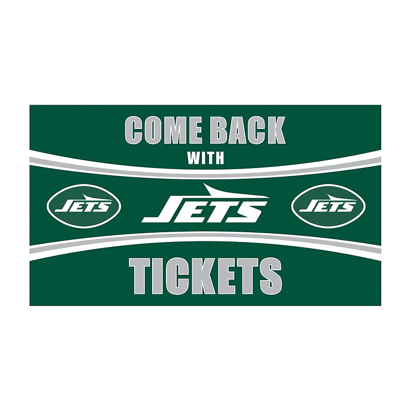 New York Jets 16" x 28" Come Back with Tickets Indoor/Outdoor Mat