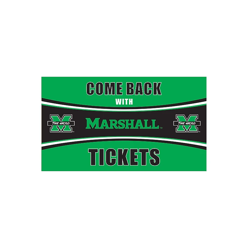 Marshall Thundering Herd 16" x 28" Come Back with Tickets Indoor/Outdoor Mat