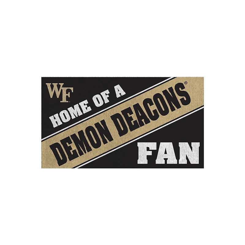 Wake Forest Demon Deacons 16" x 28" Home of a Fan Indoor/Outdoor Logo Turf Mat