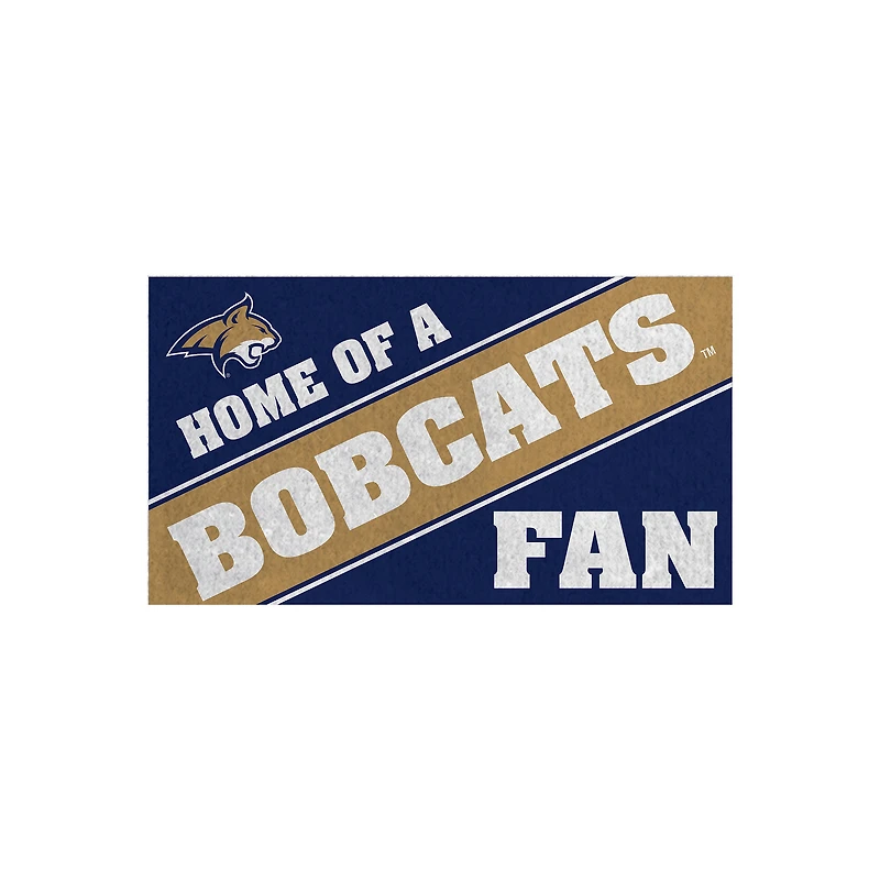 Montana State Bobcats 16" x 28" Home of a Fan Indoor/Outdoor Logo Turf Mat