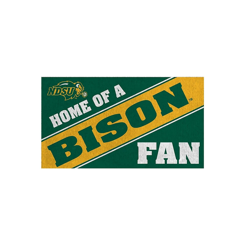 NDSU Bison 16" x 28" Home of a Fan Indoor/Outdoor Logo Turf Mat