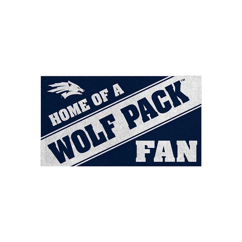 Nevada Wolf Pack 16" x 28" Home of a Fan Indoor/Outdoor Logo Turf Mat