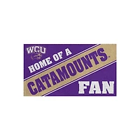 Western Carolina Catamounts 16" x 28" Home of a Fan Indoor/Outdoor Logo Turf Mat