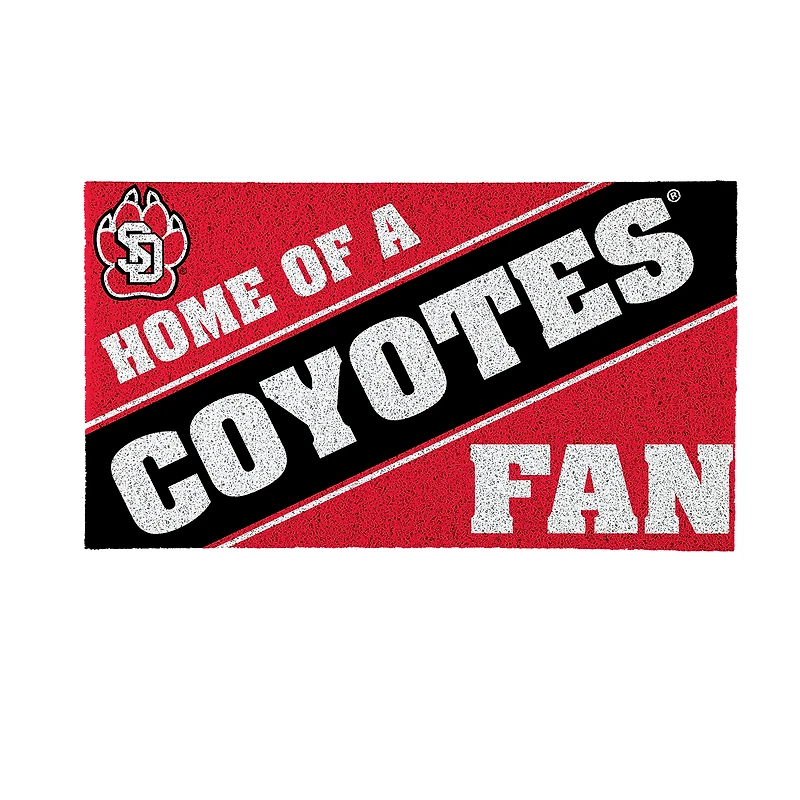 South Dakota Coyotes 16" x 28" Home of a Fan Indoor/Outdoor Logo Turf Mat