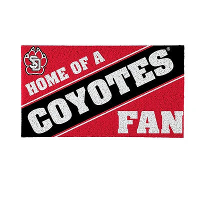 South Dakota Coyotes 16" x 28" Home of a Fan Indoor/Outdoor Logo Turf Mat