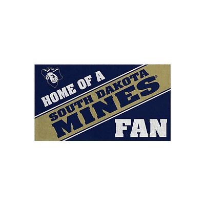 South Dakota School of Mines and Technology Hardrockers 16" x 28" Home of a Fan Indoor/Outdoor Logo Turf Mat