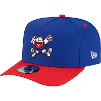 Men's New Era  Royal/Red Denver Nuggets 80s Throwback A-Frame 9FIFTY Snapback Hat