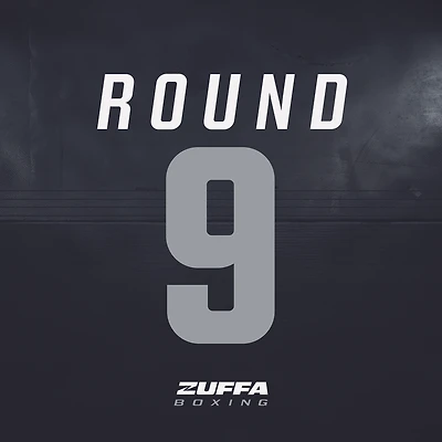 Zuffa Boxing 01 Event-Used Round 9 Ring Round Card