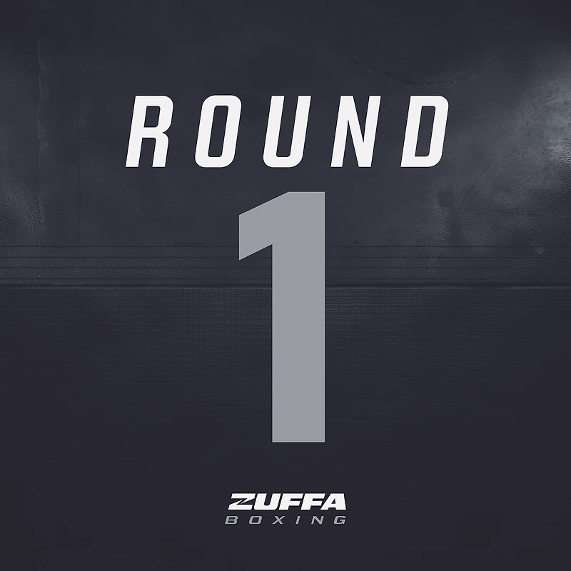 Zuffa Boxing 02 Event-Used Round Ring Round Card