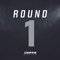 Zuffa Boxing 02 Event-Used Round Ring Round Card