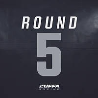 Zuffa Boxing 02 Event-Used Round 5 Ring Round Card