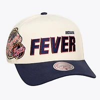 Unisex Mitchell & Ness Cream Indiana Fever Cooperstown Collection Big Time Pro Crown Snapback Hat