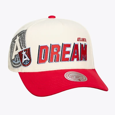 Unisex Mitchell & Ness Cream Atlanta Dream Cooperstown Collection Big Time Pro Crown Snapback Hat