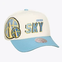 Unisex Mitchell & Ness Cream Chicago Sky Cooperstown Collection Big Time Pro Crown Snapback Hat