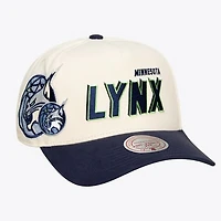 Unisex Mitchell & Ness Cream Minnesota Lynx Cooperstown Collection Big Time Pro Crown Snapback Hat
