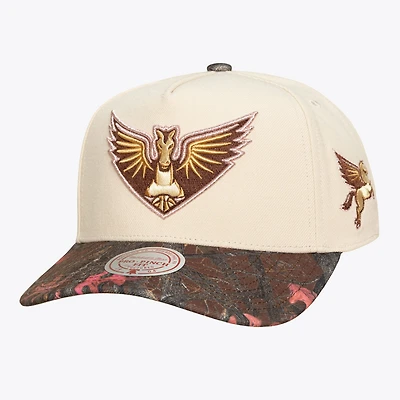 Unisex Mitchell & Ness  Cream Dallas Wings Pink Pro Snapback Hat