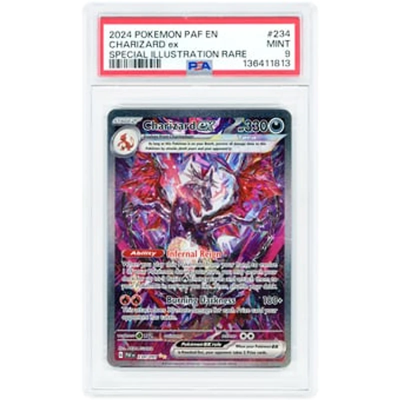 Charizard EX 2024 Pokemon Paldean Fates Special Illustration Rare #234 PSA Authenticated 9 Card
