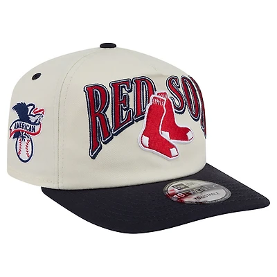 Men's New Era Cream/Navy Boston Red Sox Vintage 19TWENTY Adjustable Hat