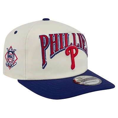 Men's New Era Cream/Navy Philadelphia Phillies Vintage 19TWENTY Adjustable Hat