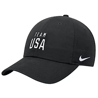 Men's Nike Black Team USA Club Unstructured Adjustable Dri-FIT Hat
