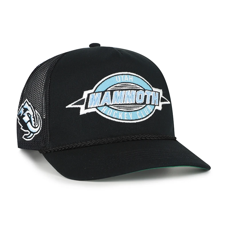 Men's '47  Black Utah Mammoth Frame Out Mesh Rope Hitch Adjustable Hat