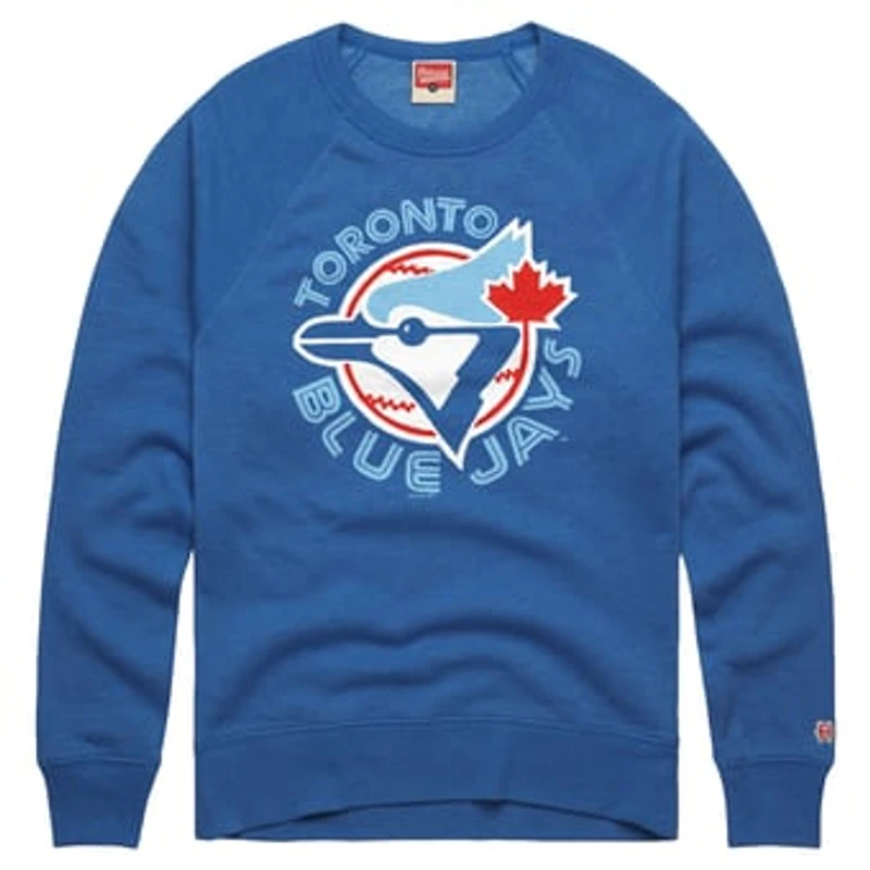 Men's Homage Royal Toronto Blue Jays Cooperstown Collection Raglan Tri-Blend Sweatshirt