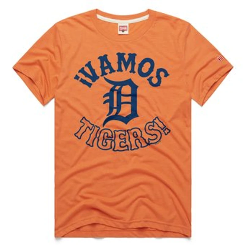 Men's Homage Orange Detroit Tigers Vamos Tri-Blend T-Shirt