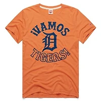 Men's Homage  Orange Detroit Tigers Vamos Tri-Blend T-Shirt