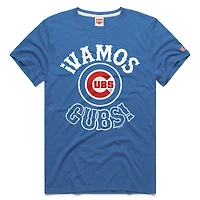 Men's Homage  Royal Chicago Cubs Vamos Tri-Blend T-Shirt