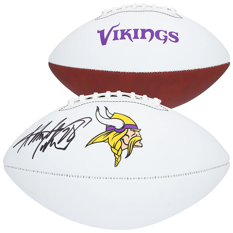 Adrian Peterson Minnesota Vikings Autographed Franklin White Panel Football