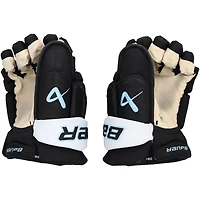 Nick DeSimone Utah Mammoth Game-Used Black Bauer Gloves from the 2025-26 NHL Season - NF70443016-17