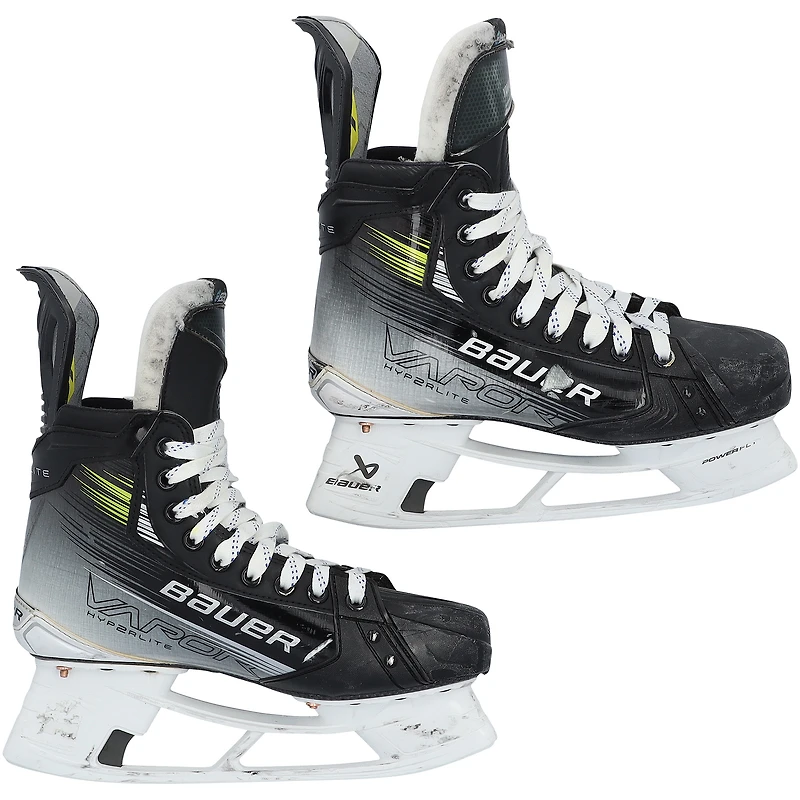 Kailer Yamamoto Utah Mammoth Game-Used Black Bauer Skates from the 2025-26 NHL Season