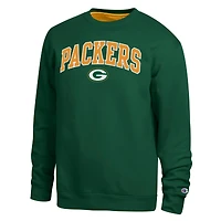 Men's Champion  Green/Gold Green Bay Packers Contrast Patch Sweatshirt